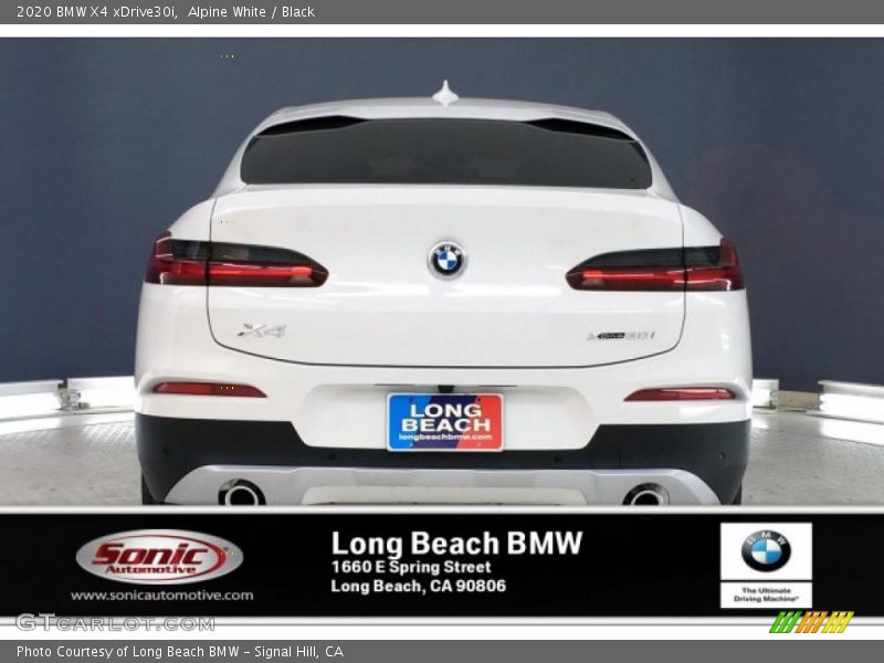 Alpine White / Black 2020 BMW X4 xDrive30i