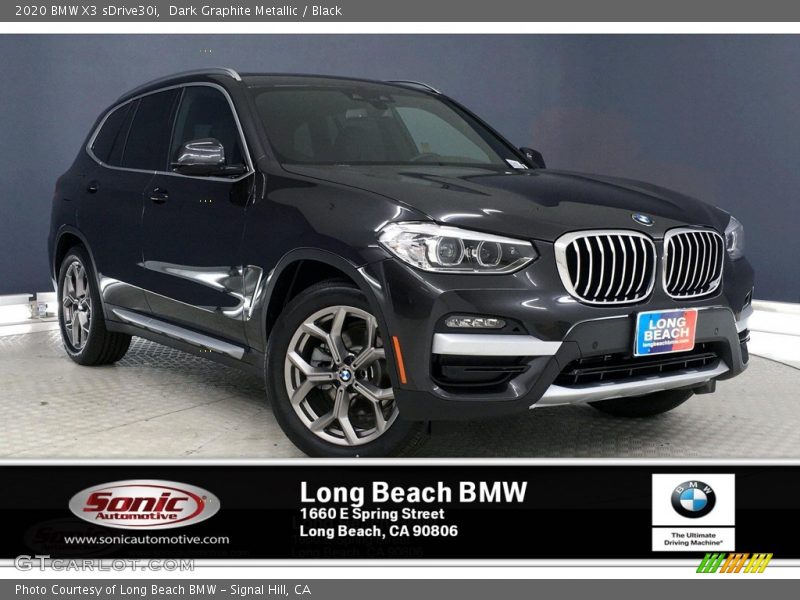 Dark Graphite Metallic / Black 2020 BMW X3 sDrive30i