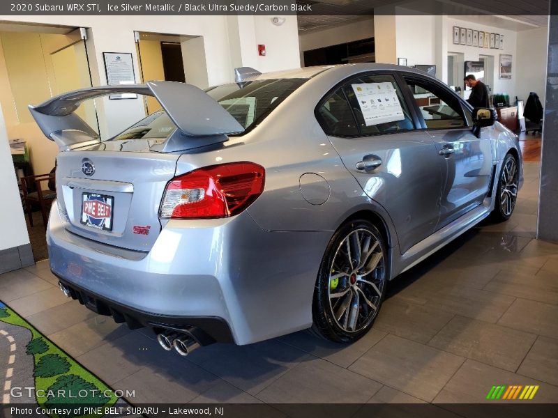 Ice Silver Metallic / Black Ultra Suede/Carbon Black 2020 Subaru WRX STI