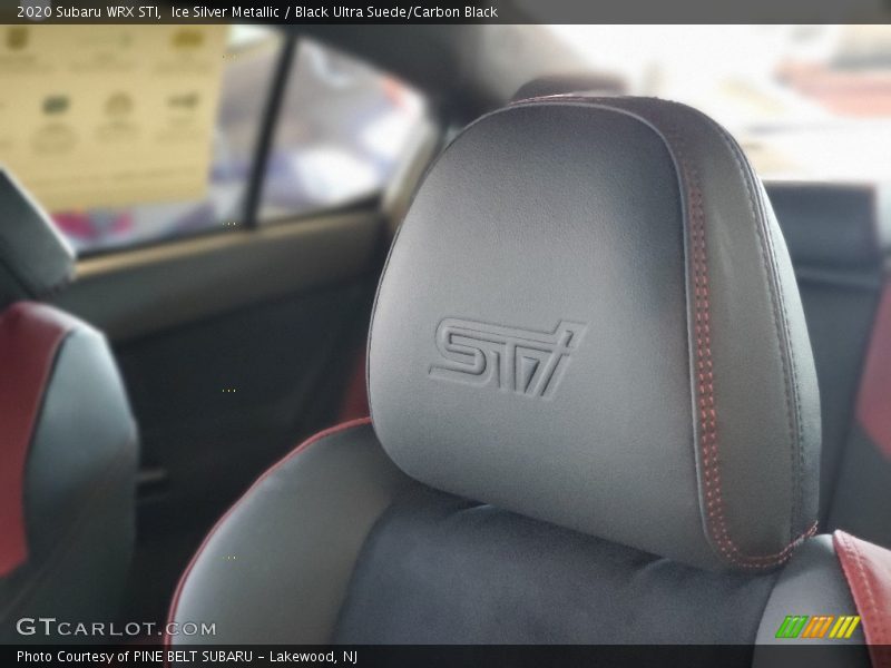 Ice Silver Metallic / Black Ultra Suede/Carbon Black 2020 Subaru WRX STI