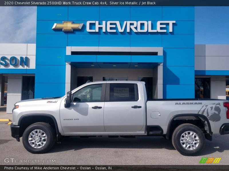 Silver Ice Metallic / Jet Black 2020 Chevrolet Silverado 2500HD Work Truck Crew Cab 4x4