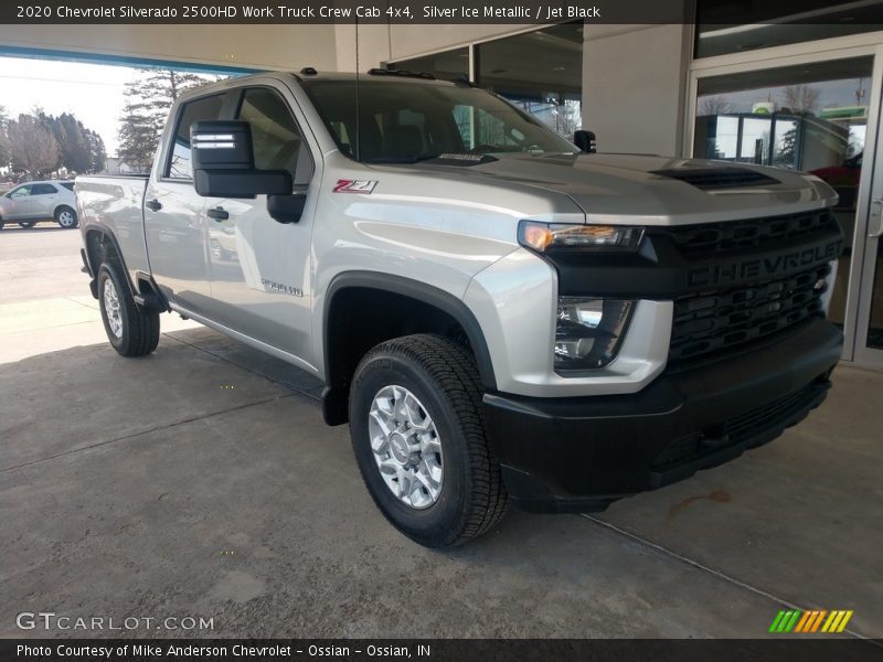 Silver Ice Metallic / Jet Black 2020 Chevrolet Silverado 2500HD Work Truck Crew Cab 4x4