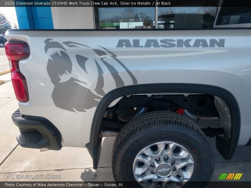 Silver Ice Metallic / Jet Black 2020 Chevrolet Silverado 2500HD Work Truck Crew Cab 4x4