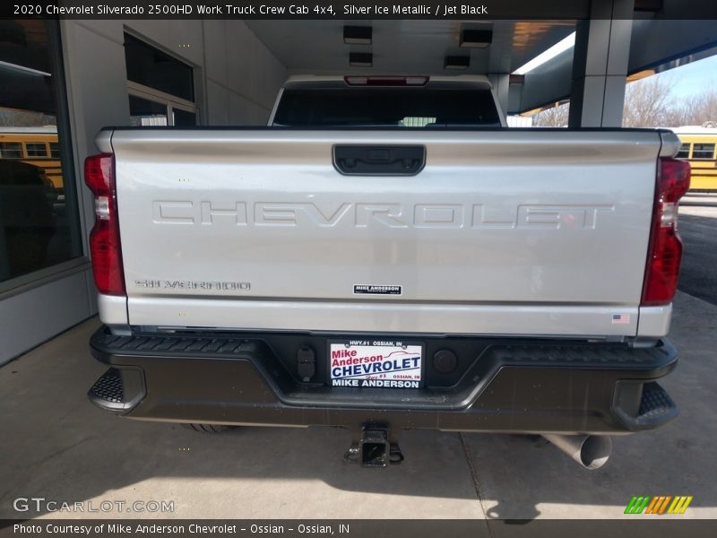 Silver Ice Metallic / Jet Black 2020 Chevrolet Silverado 2500HD Work Truck Crew Cab 4x4