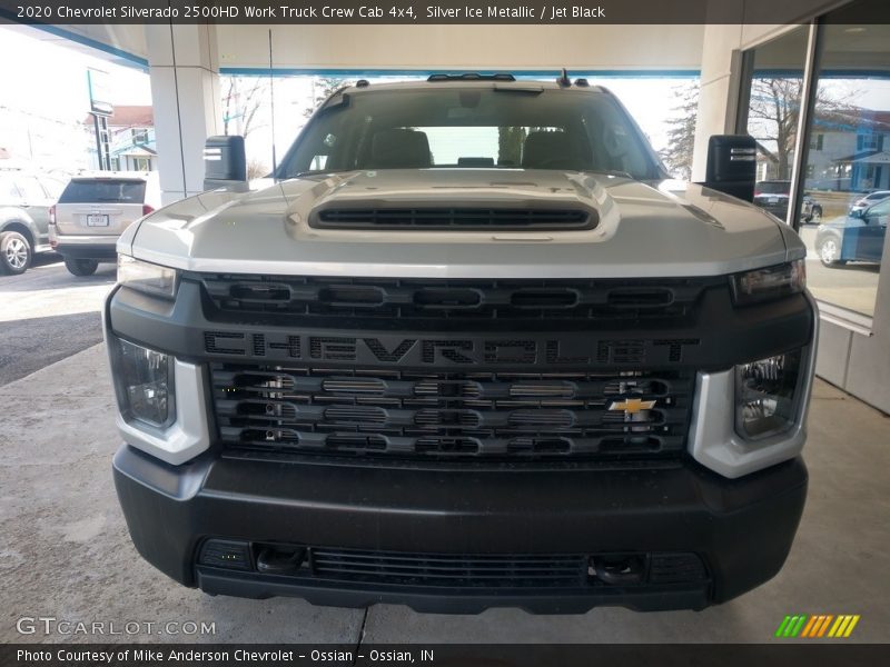 Silver Ice Metallic / Jet Black 2020 Chevrolet Silverado 2500HD Work Truck Crew Cab 4x4