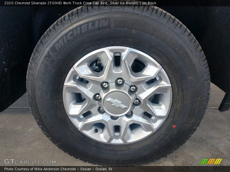 Silver Ice Metallic / Jet Black 2020 Chevrolet Silverado 2500HD Work Truck Crew Cab 4x4