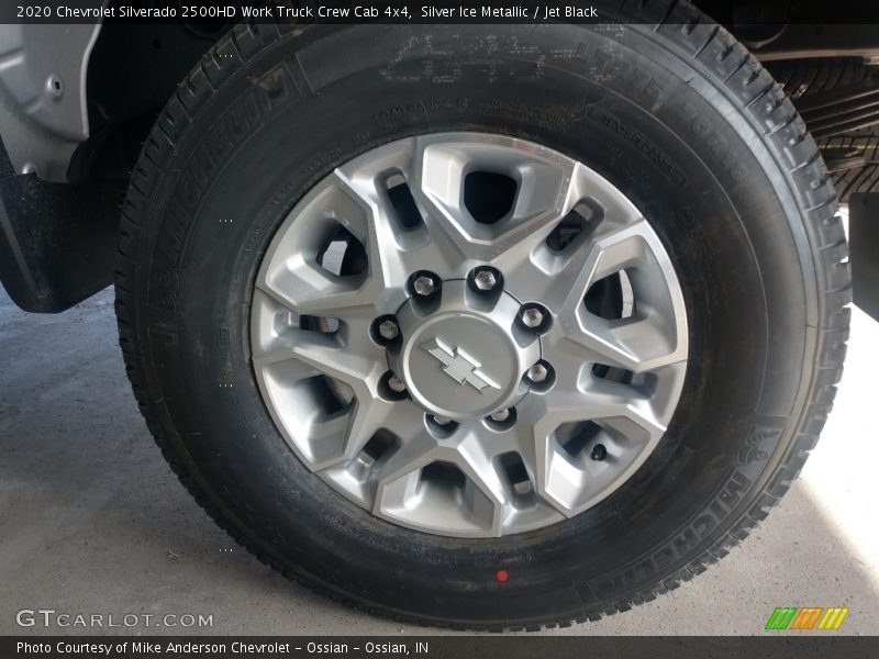 Silver Ice Metallic / Jet Black 2020 Chevrolet Silverado 2500HD Work Truck Crew Cab 4x4