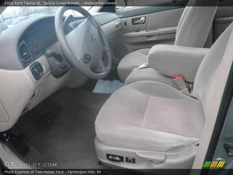 Spruce Green Metallic / Medium Parchment 2002 Ford Taurus SE