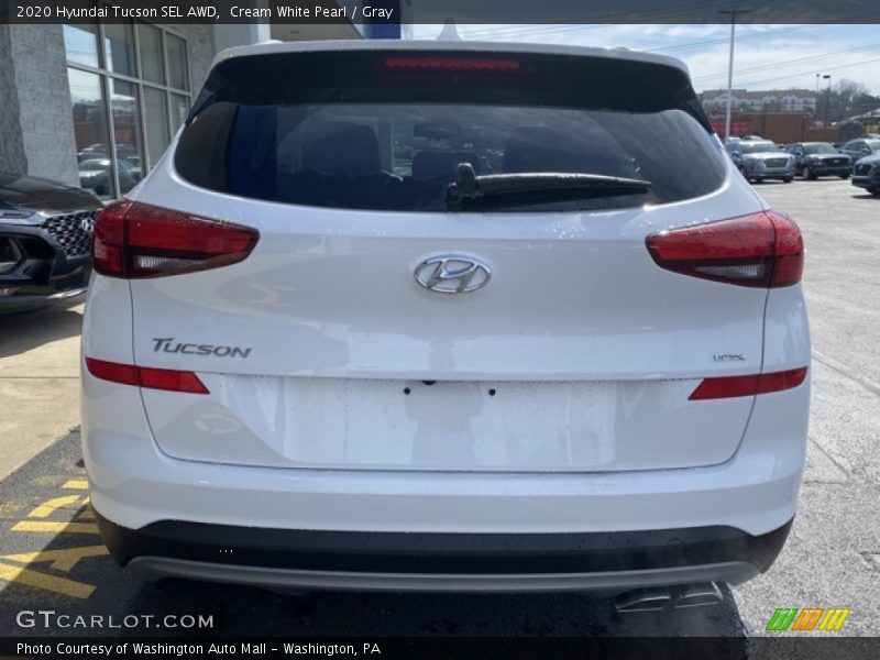 Cream White Pearl / Gray 2020 Hyundai Tucson SEL AWD