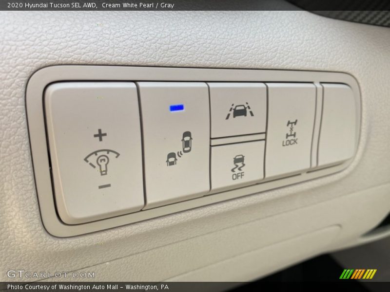 Cream White Pearl / Gray 2020 Hyundai Tucson SEL AWD