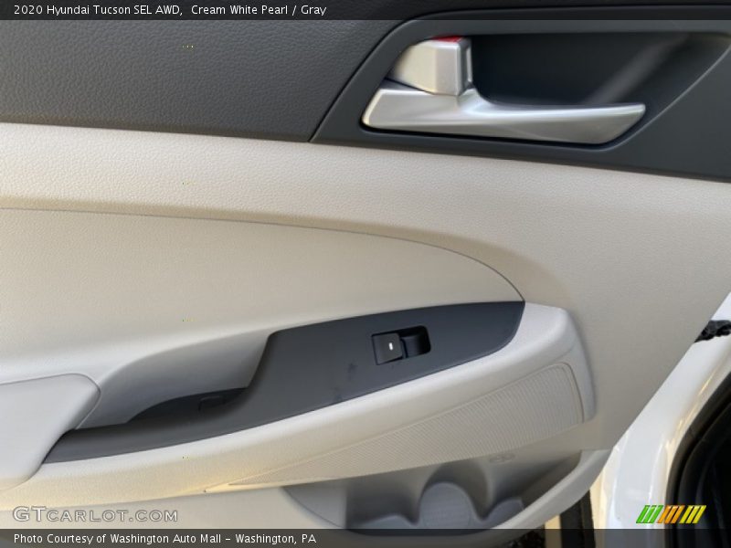 Cream White Pearl / Gray 2020 Hyundai Tucson SEL AWD