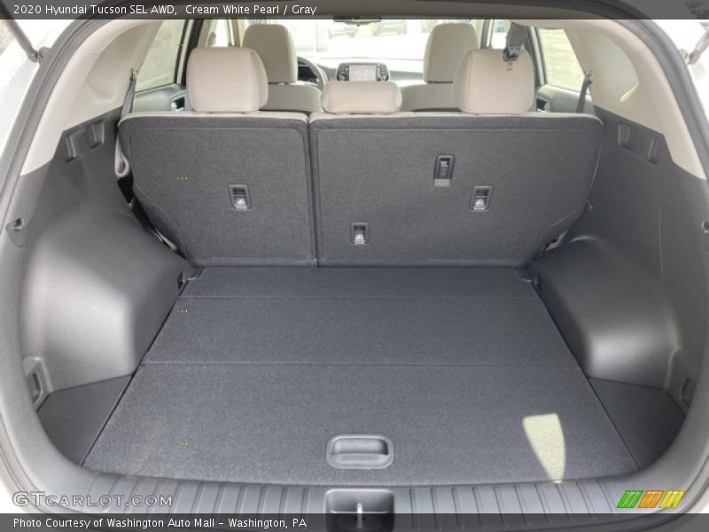 Cream White Pearl / Gray 2020 Hyundai Tucson SEL AWD