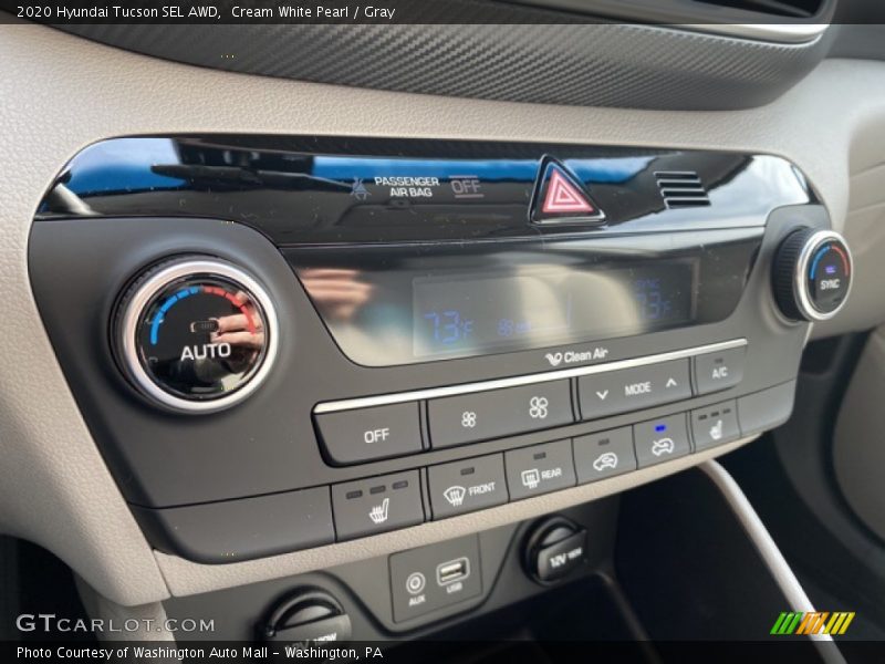 Cream White Pearl / Gray 2020 Hyundai Tucson SEL AWD