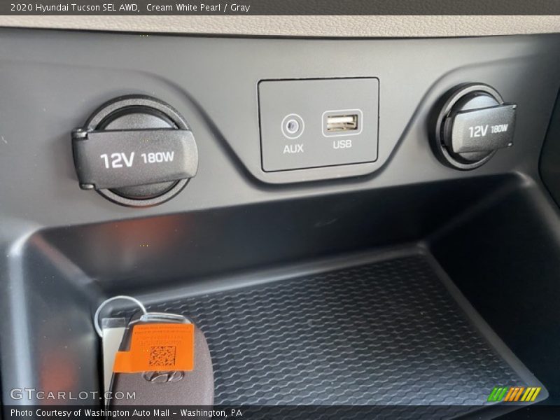 Cream White Pearl / Gray 2020 Hyundai Tucson SEL AWD