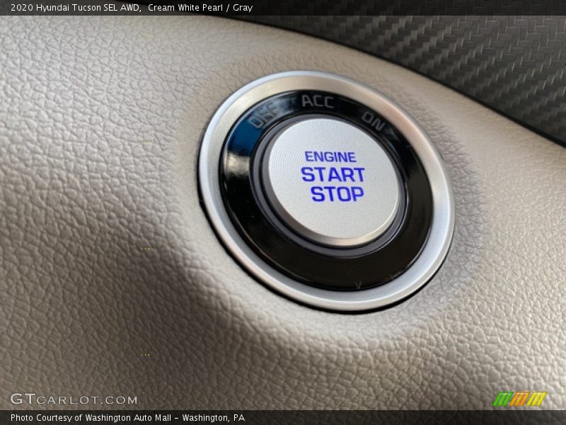 Cream White Pearl / Gray 2020 Hyundai Tucson SEL AWD
