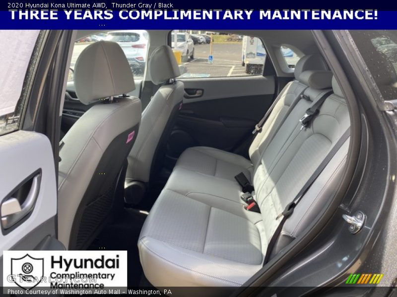 Thunder Gray / Black 2020 Hyundai Kona Ultimate AWD