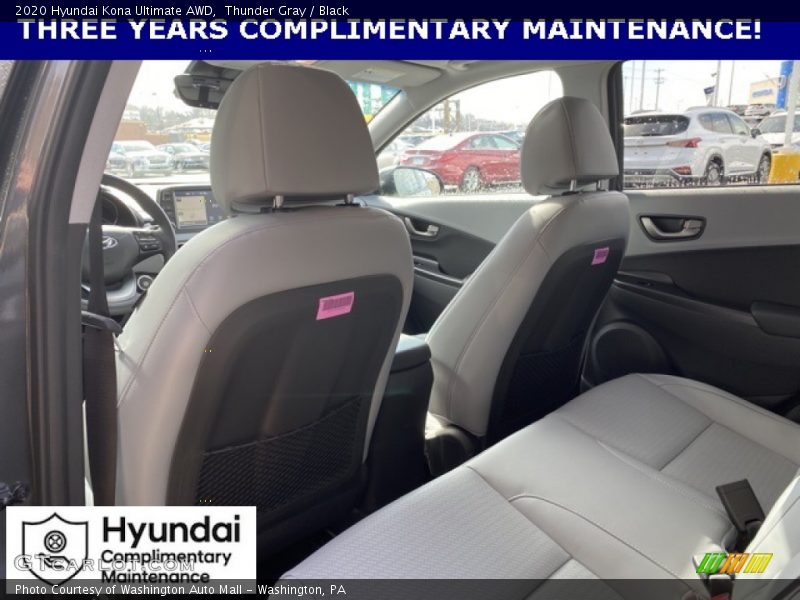 Thunder Gray / Black 2020 Hyundai Kona Ultimate AWD