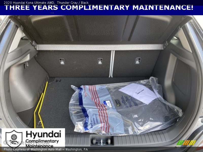 Thunder Gray / Black 2020 Hyundai Kona Ultimate AWD