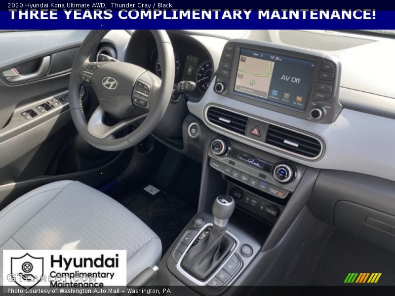 Thunder Gray / Black 2020 Hyundai Kona Ultimate AWD