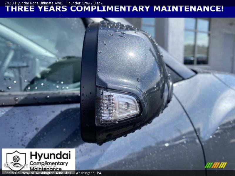 Thunder Gray / Black 2020 Hyundai Kona Ultimate AWD