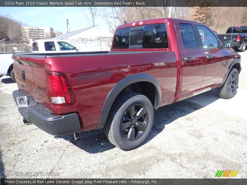 Delmonico Red Pearl / Black 2020 Ram 1500 Classic Warlock Quad Cab 4x4