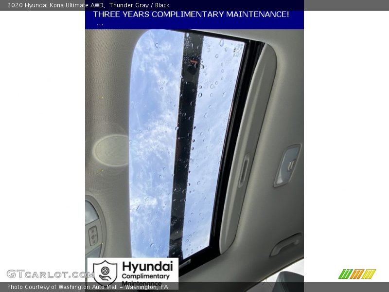 Thunder Gray / Black 2020 Hyundai Kona Ultimate AWD