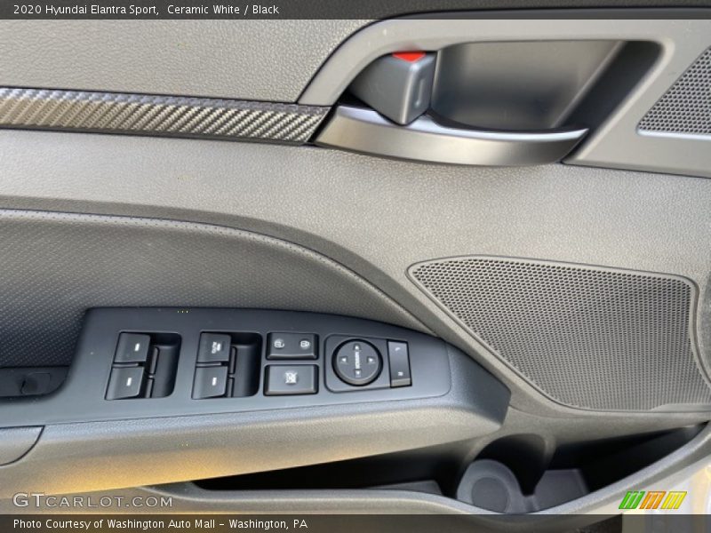 Ceramic White / Black 2020 Hyundai Elantra Sport