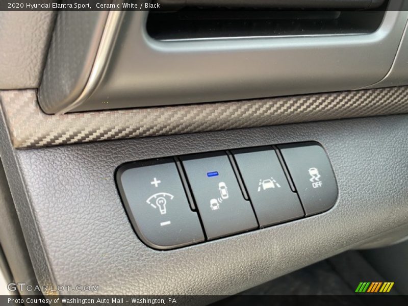 Ceramic White / Black 2020 Hyundai Elantra Sport