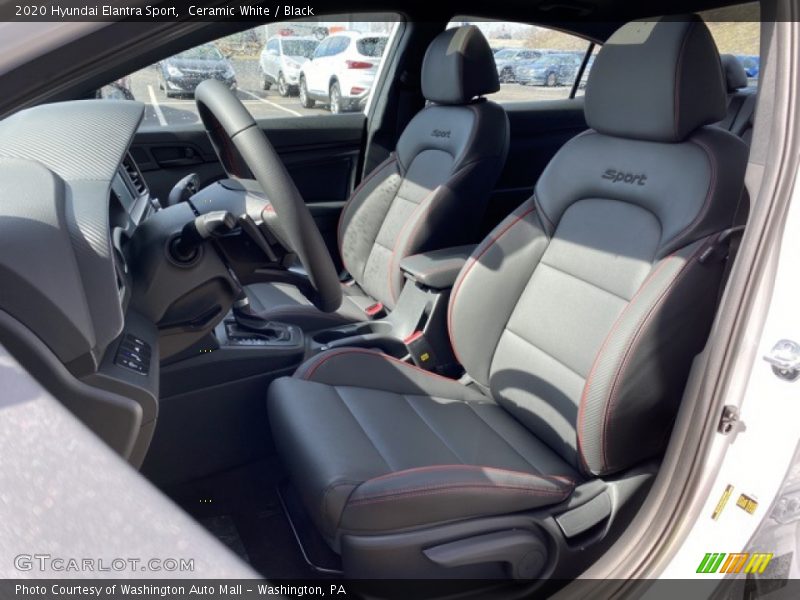 Ceramic White / Black 2020 Hyundai Elantra Sport