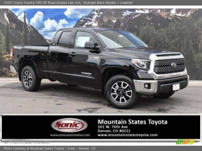 Midnight Black Metallic / Graphite 2020 Toyota Tundra TRD Off Road Double Cab 4x4