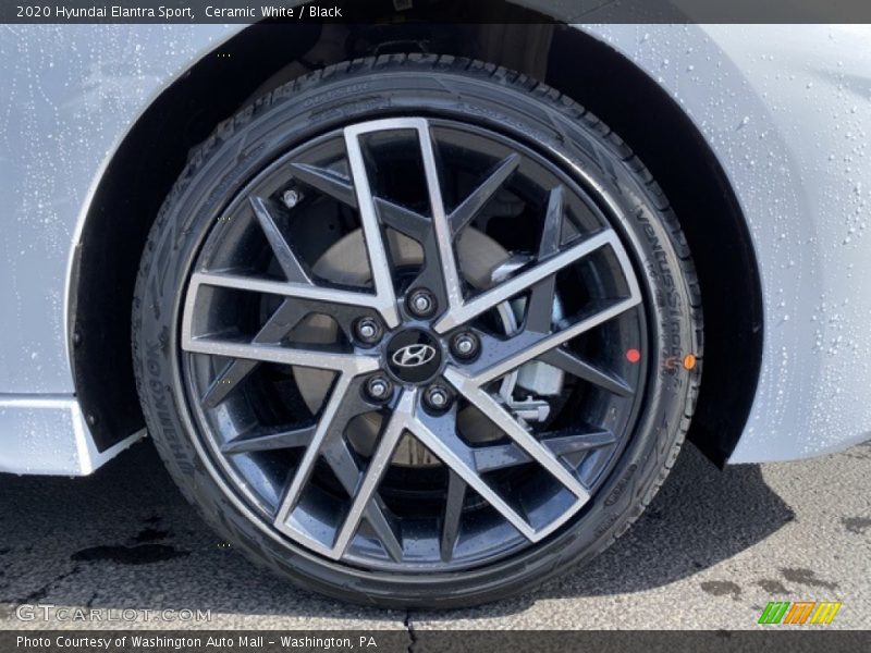 Ceramic White / Black 2020 Hyundai Elantra Sport