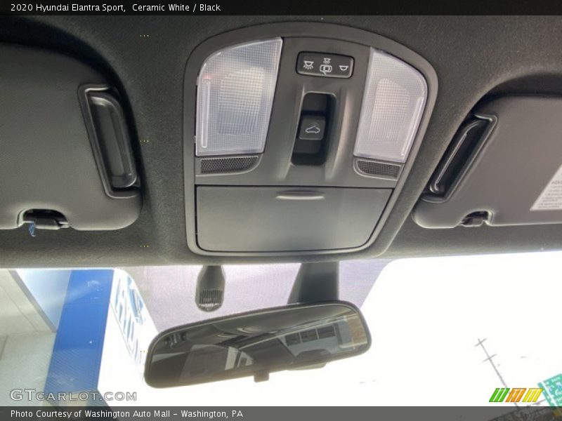 Ceramic White / Black 2020 Hyundai Elantra Sport