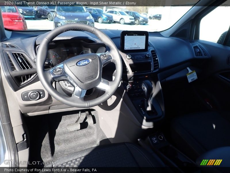 Ingot Silver Metallic / Ebony 2020 Ford Transit Connect XLT Passenger Wagon