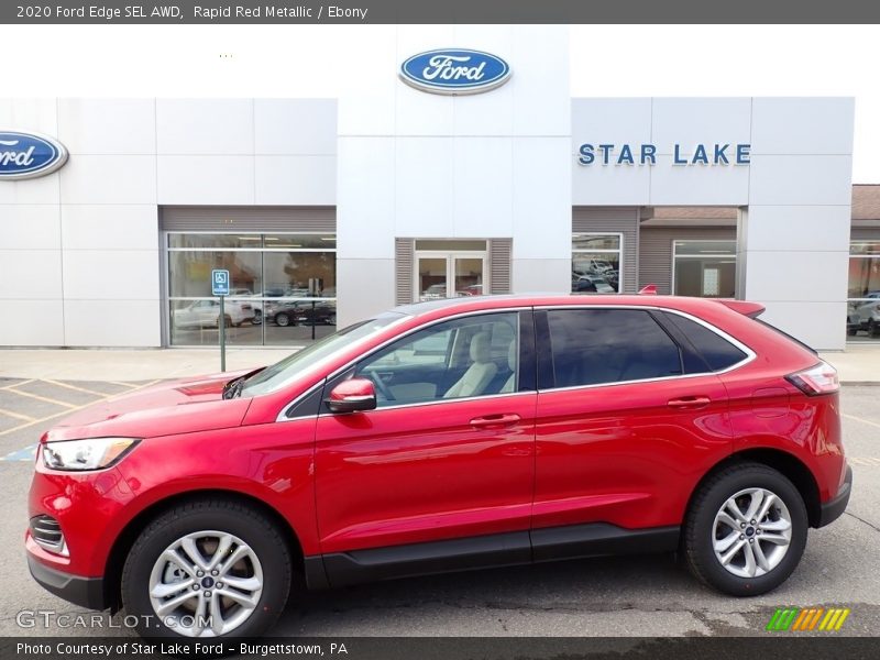 Rapid Red Metallic / Ebony 2020 Ford Edge SEL AWD