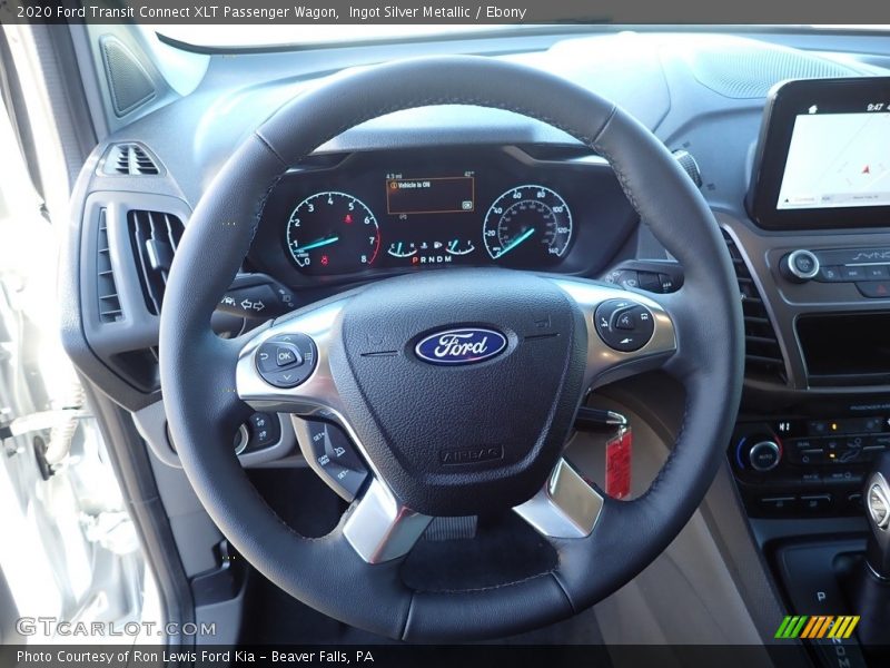 Ingot Silver Metallic / Ebony 2020 Ford Transit Connect XLT Passenger Wagon