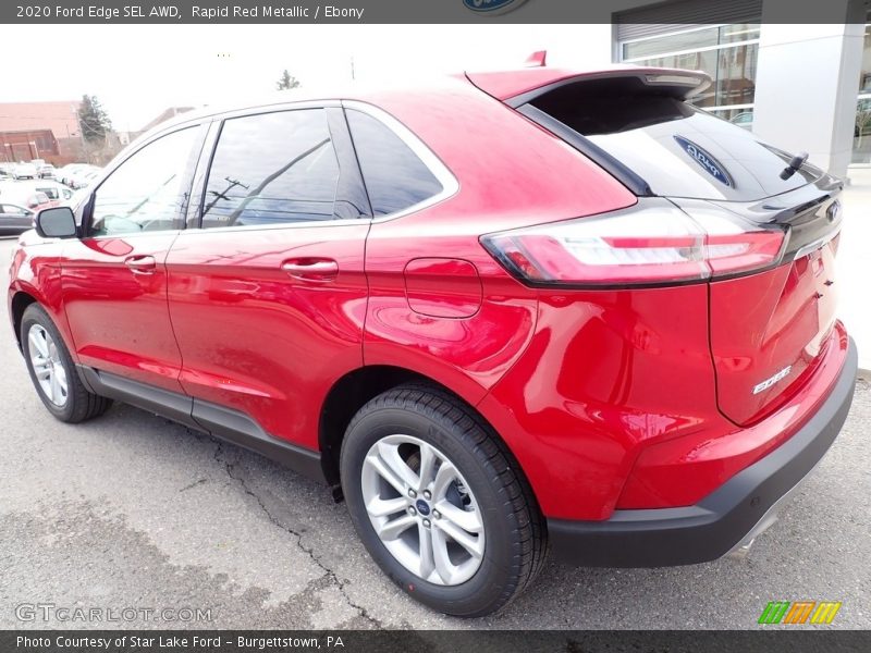 Rapid Red Metallic / Ebony 2020 Ford Edge SEL AWD