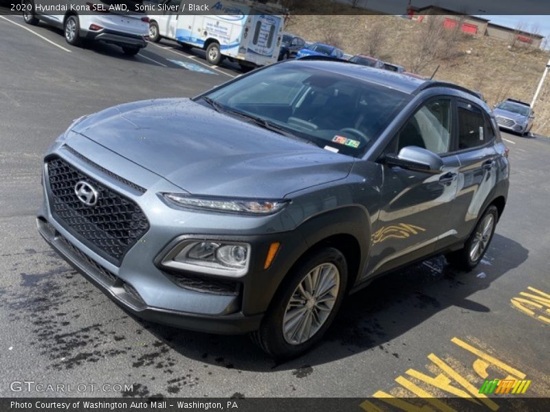 Sonic Silver / Black 2020 Hyundai Kona SEL AWD