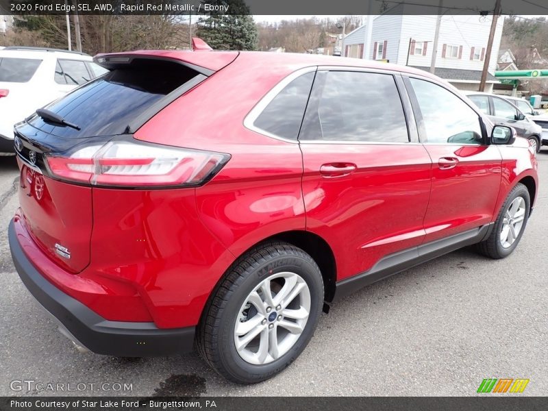 Rapid Red Metallic / Ebony 2020 Ford Edge SEL AWD