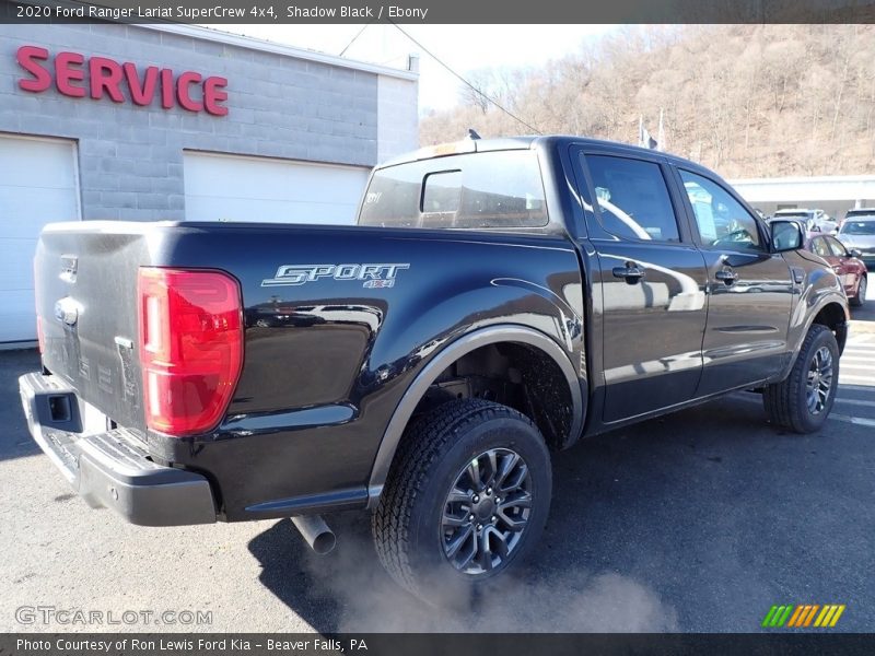 Shadow Black / Ebony 2020 Ford Ranger Lariat SuperCrew 4x4