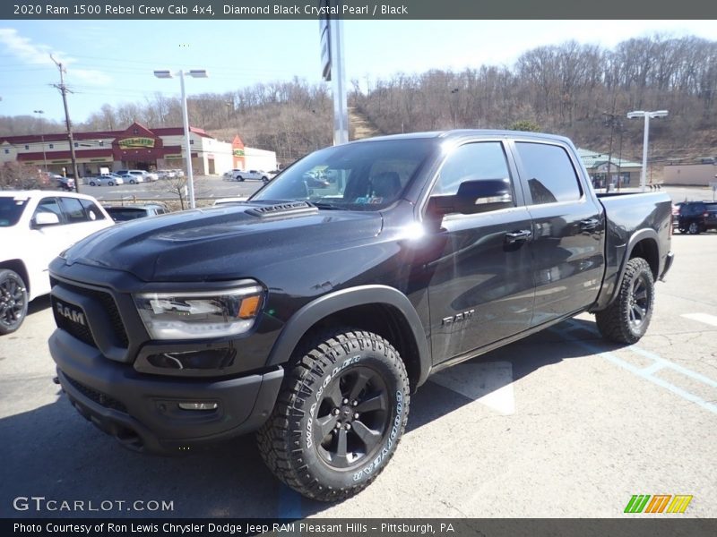 Diamond Black Crystal Pearl / Black 2020 Ram 1500 Rebel Crew Cab 4x4