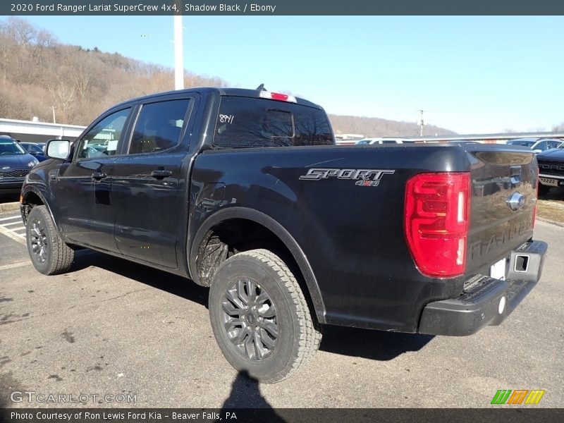 Shadow Black / Ebony 2020 Ford Ranger Lariat SuperCrew 4x4