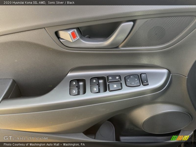 Sonic Silver / Black 2020 Hyundai Kona SEL AWD