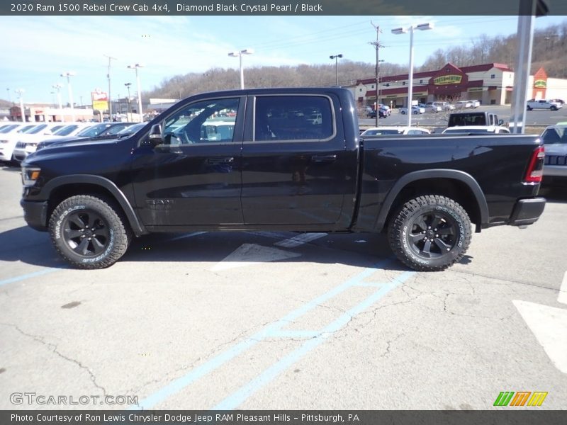 Diamond Black Crystal Pearl / Black 2020 Ram 1500 Rebel Crew Cab 4x4