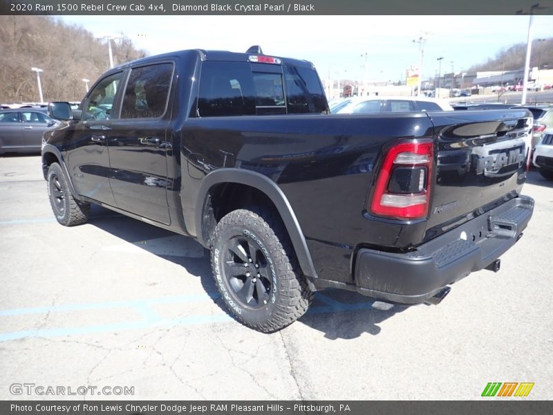 Diamond Black Crystal Pearl / Black 2020 Ram 1500 Rebel Crew Cab 4x4