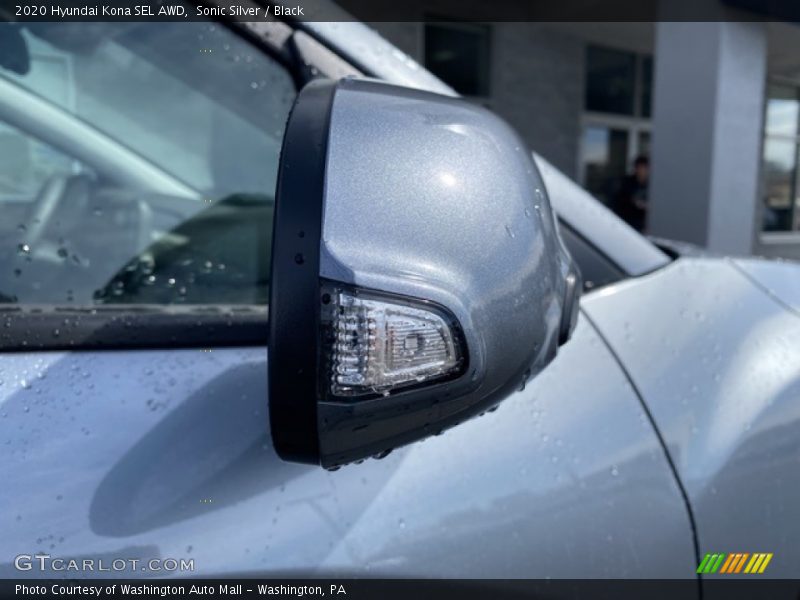 Sonic Silver / Black 2020 Hyundai Kona SEL AWD