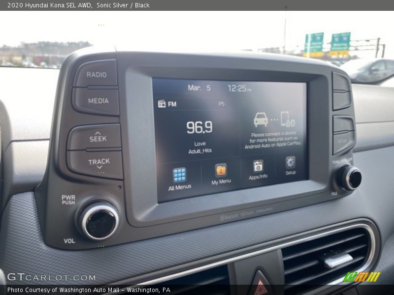 Sonic Silver / Black 2020 Hyundai Kona SEL AWD