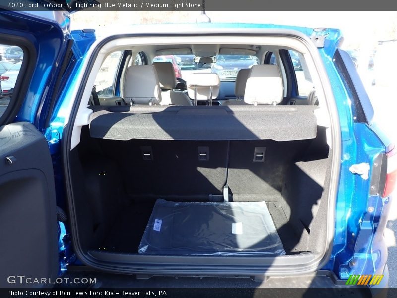 Lightning Blue Metallic / Medium Light Stone 2020 Ford EcoSport S