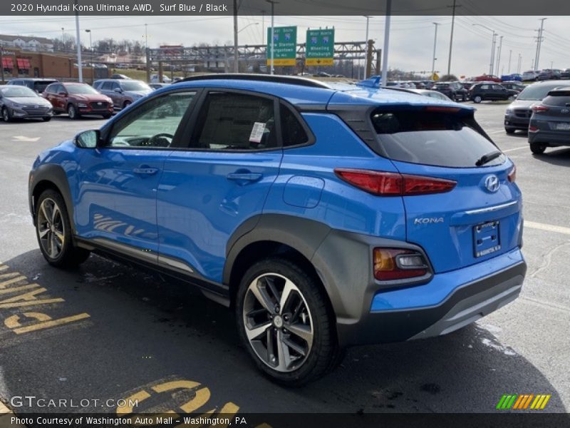 Surf Blue / Black 2020 Hyundai Kona Ultimate AWD