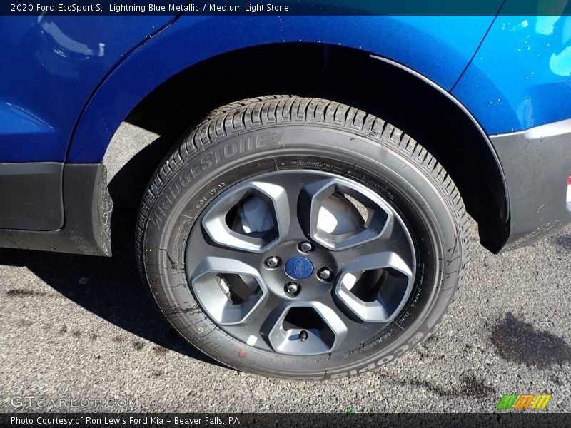 Lightning Blue Metallic / Medium Light Stone 2020 Ford EcoSport S