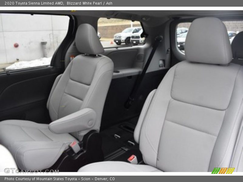 Blizzard White Pearl / Ash 2020 Toyota Sienna Limited AWD